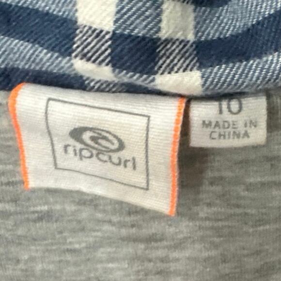 Rip Curl Hooded Button Up Women's size 10 - Picture 2 of 4